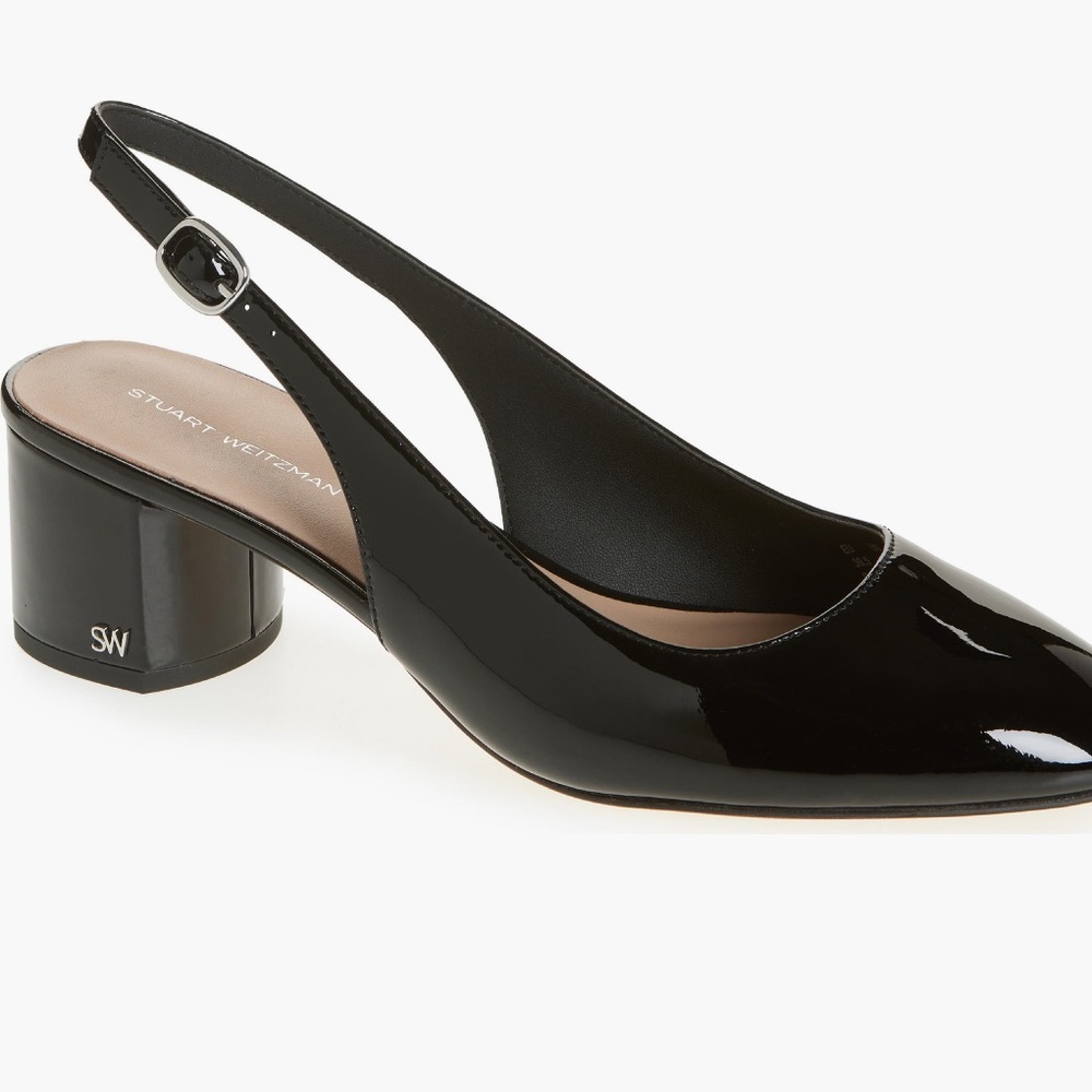 Stuart Weitzman Black Patent Leather Heels